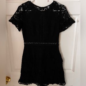 Women black dress, size S, cute